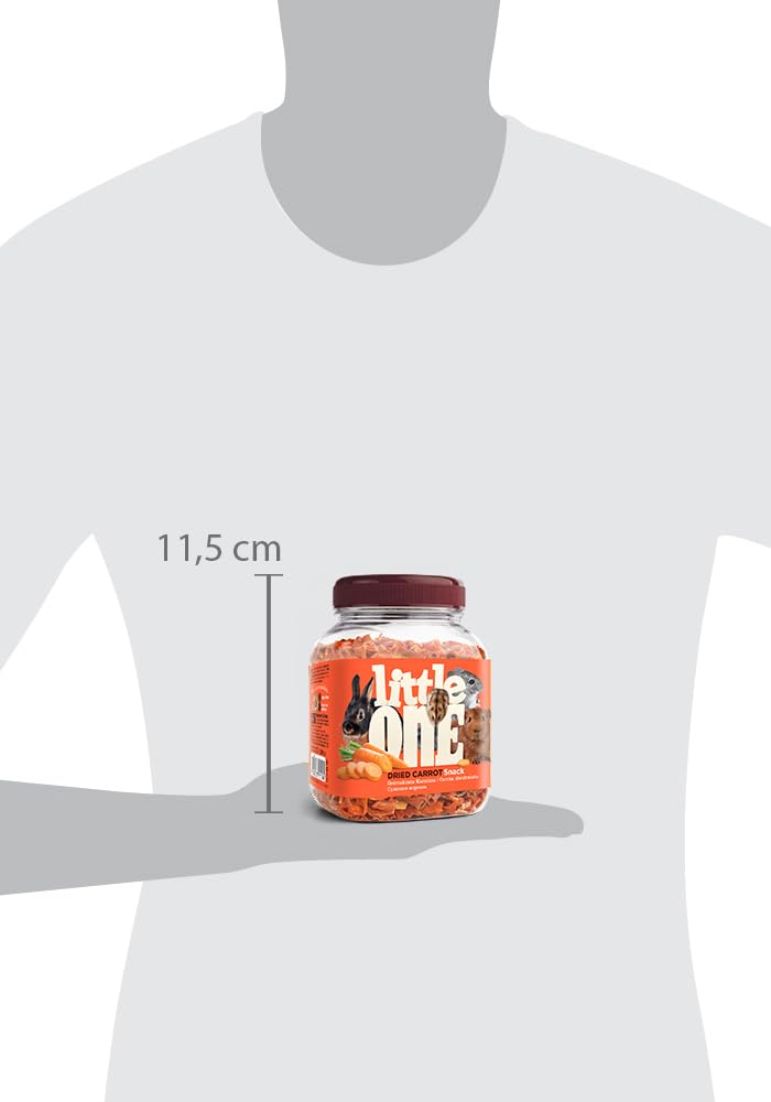 Little One Carottes Séchées | 200 g | Aliment Complémentaire pour Rongeurs | Riche en Vitamines et Minéraux | Séchage Doux pour Un Arôme Intense et Un Goût Particulier