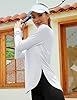 Rapbin Womens Activewear Shirts UPF 50+ UV Sun Protection Long Sleeve Tops T-Shirts Workout Sun Shirt Outdoor Gym Hiking Shirt Quick Dry Lightweight Shirts White XXL #3
