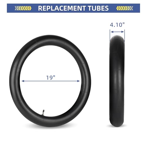 Image of GICOOL 4.10x19 inch (100 /90-19) Butyl Inner Tubes Motorcycle Replacement, 3mm Thick Heavy Duty, 2 Pack with TR4 Valve Stem, Fits for Dirt Pit Bike, Off-Road and Motocross Tires