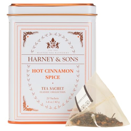 Harney & Sons Classic Hot Cinnamon Spice Tea, 20 Tea Sachets, 1.4 oz