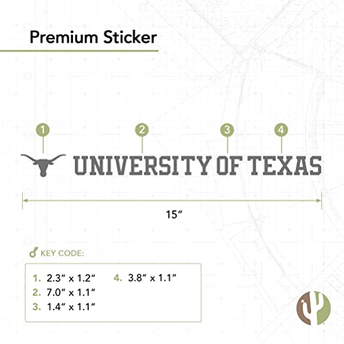 Autocollant Texas en vinyle résistant pour PC et bouteille d'eau