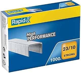 Rapid 24/6mm Standard Staples, For Stapling up to 20 Sheets, Use with Desktop and Electric Staplers, Galvanised Wire, Box of 5000, 24859800