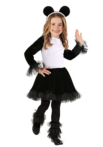 Disfraz completo de panda para niña talla Large
