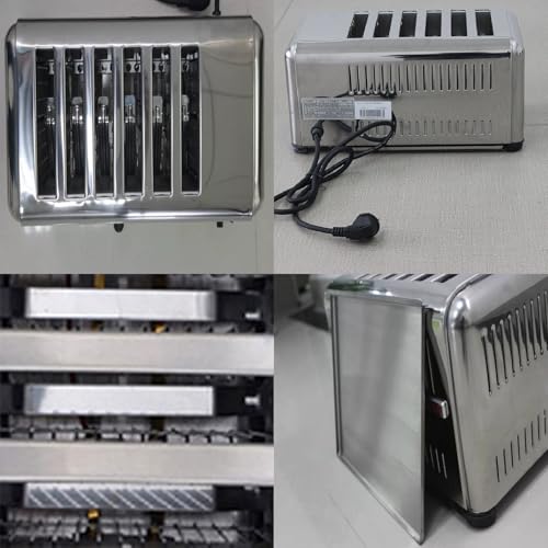 Toaster Stainless Steel Toaster Countdown Timer, Bagel/Defrost/Reheat/Cancel Functions,Warming Rack, Removable Tray, 5 Browning Settings, Extra Wide Slots, Bread Toaster,Fourpieces - Image 8