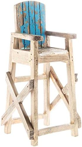 Nautical Decor Tall Blue & White Rustic Wood Beach Chair Nautical Decor Sign