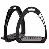 EXTREME Black Horse - Staffa di sicurezza in alluminio, a sgancio rapido, 12,1 cm, per maggiore comfort e sicurezza