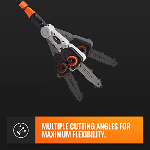 VonHaus 40V Cordless Pole Chainsaw – Electric Tree Cutter with Battery, Charger & Harness – Telescopic, Portable, Foam Grip, Adjustable Length, Rotary Cutting - Image 4