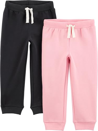 Simple Joys by Carter's Girls' 2-Pack Fleece Joggers