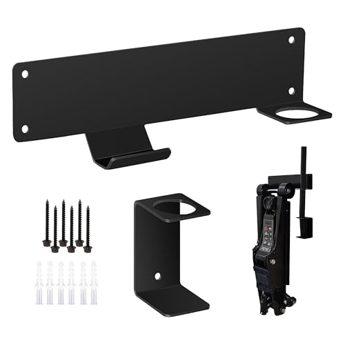 Jack Stand Wall Mount Storage Rack Heavy Duty Hydraulic Trolley Jack Holder Brackets Garage Wall Mounted Tool Organizer for Tower Racing Car Trailer Maintenance