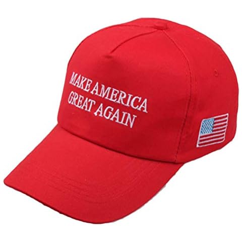 Donald Trump Cap, Adjustable Make President Donald Trump Make America Great Again Embroidered Baseball Cap Hat, Republican Mesh Baseball Cap - Red Cover