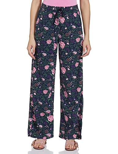 Image of Marks & Spencer Womens Floral Print High Rise Regular Fit Trouser