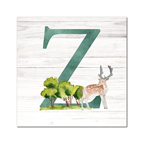 Lettre Z en bois pour porche et porte d'entrée - Décoration murale de pendaison de crémaillère