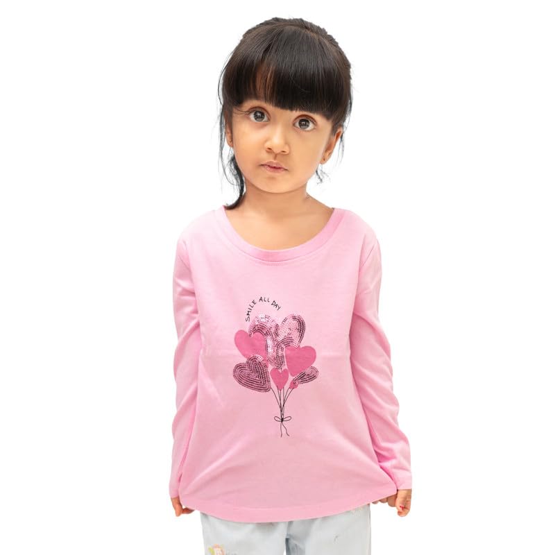 Image of Real Basics Girls Regular Fit Full Sleeves Tshirt (Pack of 3)