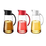 Automatisches Öffnen und Schließen des Deckels: Diese Ölflasche ist mit einem automatischen Öffnen und Schließen des Deckels ausgestattet. Wenn Sie sie verwenden, müssen Sie den Deckel nur kippen, um ihn sofort zu öffnen. Einhandbedienung. Der Deckel kann frei abgenommen werden. Der Deckel ist sehr praktisch, um das Eindringen von Staub, Ameisen und Insekten zu verhindern.