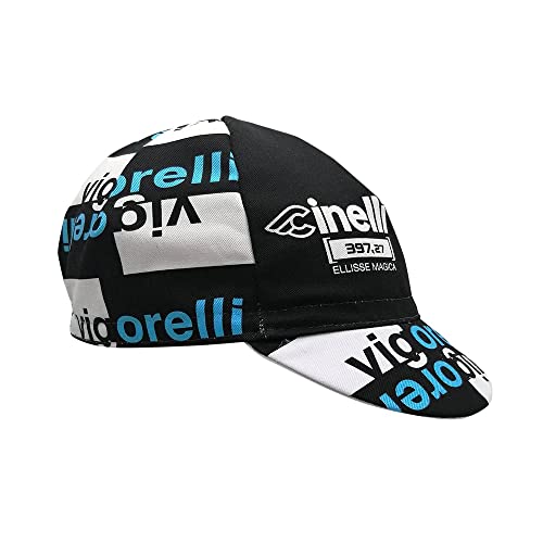Prodotto originale Cinelli Cinelli Vigorelli Berretto da Ciclismo, Nero, Taglia Unica Unisex-Adulto
