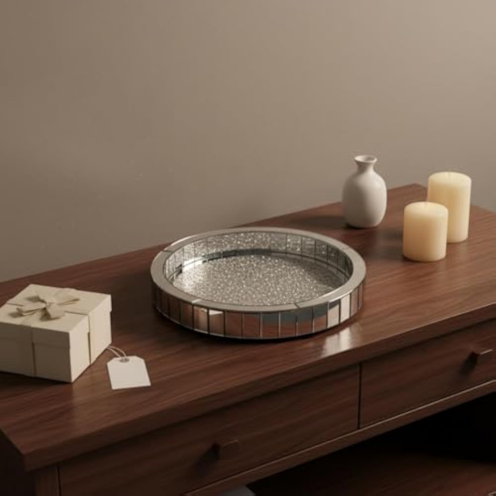 Rotating Makeup Organizer, 360 Degree Cosmetic Tray