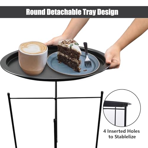 Table d'appoint ronde imperméable pour résoudre le manque d'espace