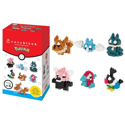 Coffret de 6 figurines en briques BANDAI NANOBLOCK Pack Pokémon type Électrique - vue 2