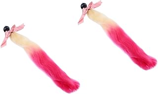 ibasenice 2 Peças Capacete Trança Decoração De Motocicleta Adesivo Mohawk Peruca Enfeite De Capacete De Motocicleta Enfeite De Capacete De Snowboard Peruca Decoração De Capacete Capacete De