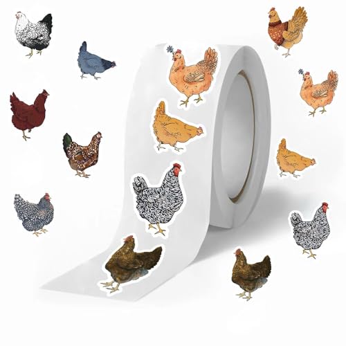 Set D'Autocollants Pâques 500 PCS - Poules et Volailles Gommettes pour Enfant Fournitures Fête