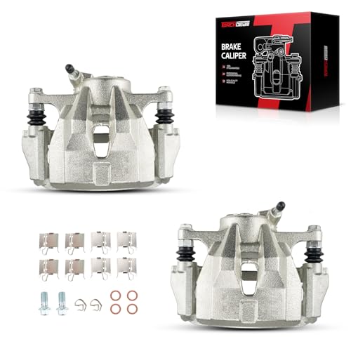 Image of Torchbeam Front Brake Calipers Set for Toyota 2009-2018 Corolla, Toyota 2019 Corolla 1.8L, Scion 2008-2014 xD, Front Left and Front Right Calipers Replace # 19B3434+19B3435