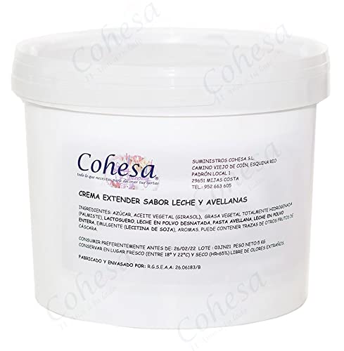 Suministros Cohesa Crema Tipo Kinder Cubo 5KG DE Leche Y AVELLANAS Cover