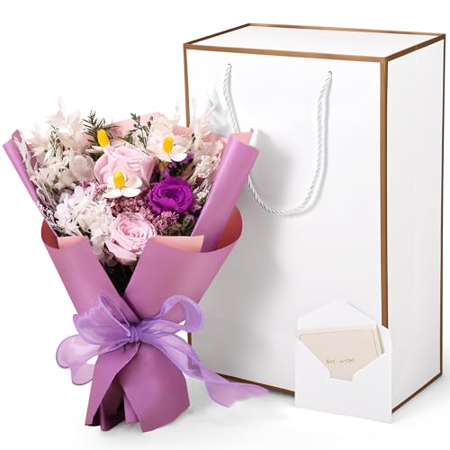 Preserved Flowers Bouquets, Flowers for Delivery Real Preserved Flowers Roses Bouquets Anniversary...