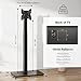 Universal TV Stand Monitor with Mount 100 Degree Swivel Height Adjustable and Tilt Function for 19 to 43 inch LCD, LED OLED TVs,Space Saving Standing Bedroom Living Room Corner,Black
