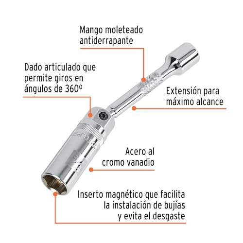 Dado para bujías Truper 8 Imagen adicional