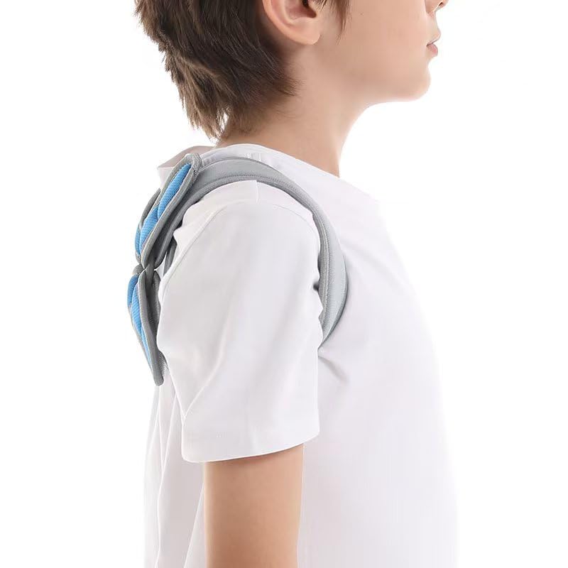 Pediatric Clavicle Support Brace, Upper Back Posture Corrector, Figure 8 Design for Kids, Collarbone and Shoulder Support (Medium:5~8yrs)