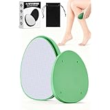 【2025業界注目！痛くない脱毛の新常識】 脱毛器 擦るだけ 無痛脱毛器 角質除去 ナノガラス 物理脱毛 痛みゼロ 初心者向け 家庭用 自宅 出張 旅行 ギフトにも最適 軽量 男女兼用 操作簡単 収納袋付き (緑)