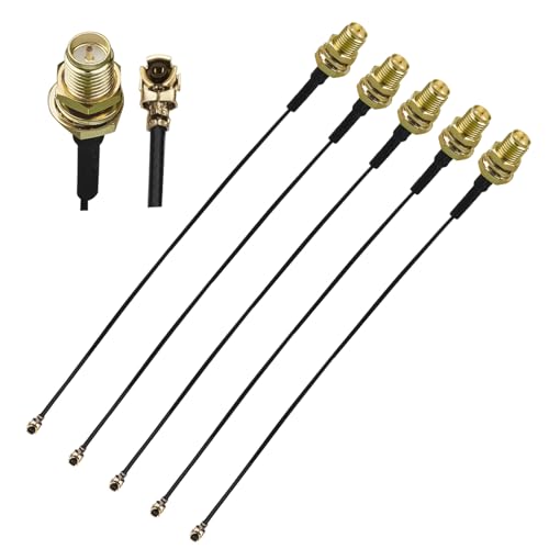 Cable coaxial RP-SMA hembra a U.FL 15cm x5 miniatura 1