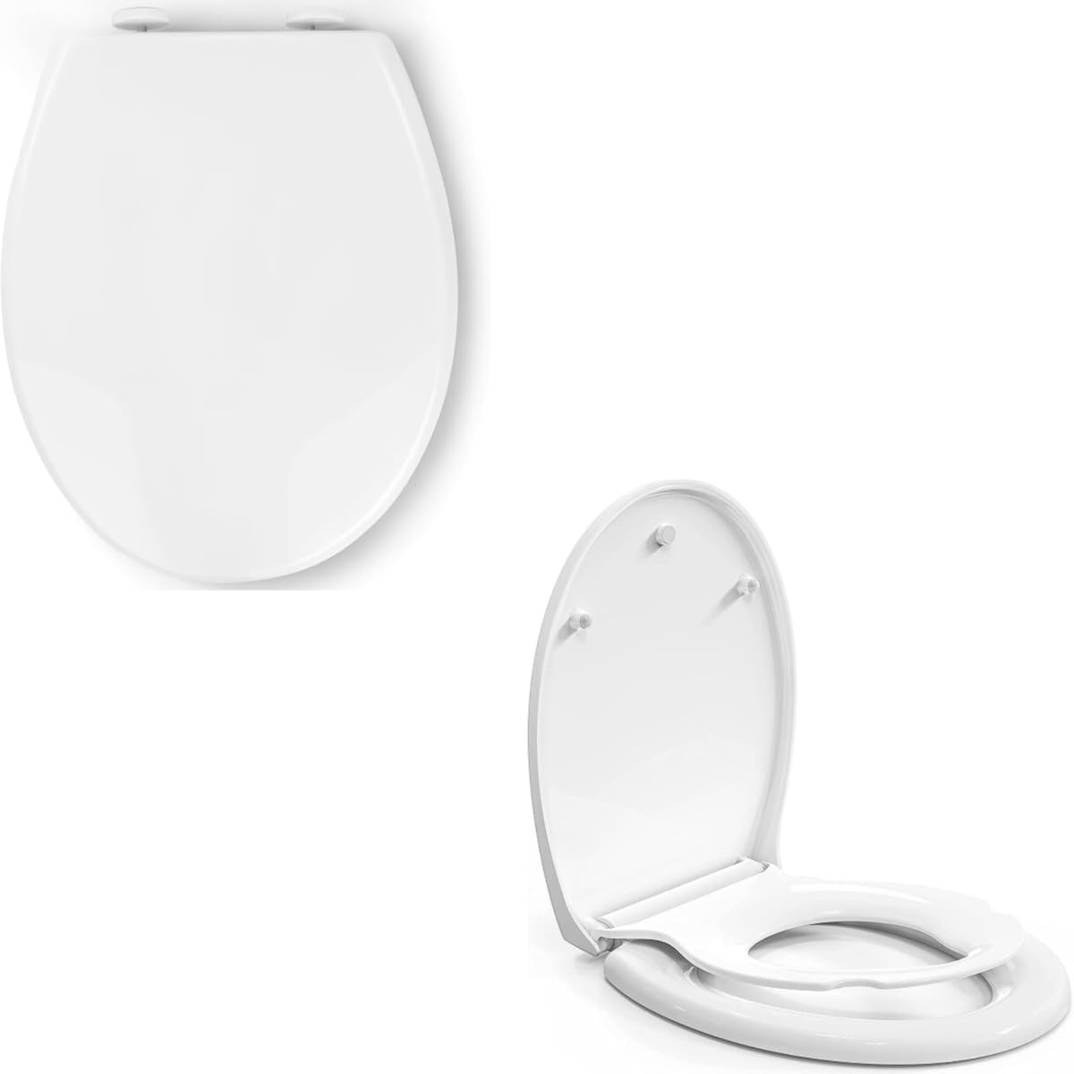 Abattant WC Pipishell anti-claquement pour remplacer une lunette instable