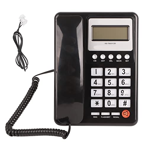 Téléphone de bureau maison hôtel KXT8001CID filaire à identification
