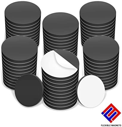 Adhesive Magnetic Discs - Round Magnetic Discs with Adhesive Backing - Magnetic Adhesive Dots Great for Crafts! Magnetic Discs are Great to use at Home, Office, School & More!(1/2 inch, 250 Pieces)