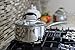 AVACRAFT Tri-Ply Stainless Steel Saucepan with Glass Strainer Lid, Two Side Spouts, Multipurpose Sauce Pan with Lid, Sauce Pot, Cooking Pot (Tri-Ply Full Body, 3.5 Quart)