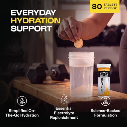 Image of SiS Hydro Tablets, Electrolyte Hydration, No Sugar, Immune Orange, 8-Pack