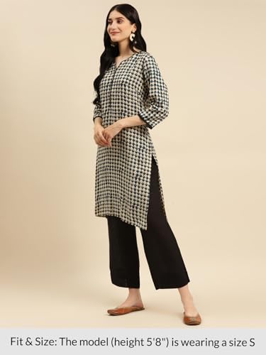 Image of rangita Rayon Knee Length Printed Straight Kurti for Women | Kurta for Women