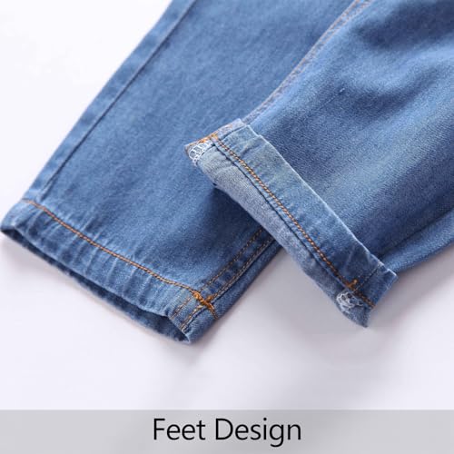 SEAUR Boys' Jeans Cotton Denim Shorts Pants Kids Fashion Jeans Elastic Waist Jeans Shorts with Pockets Summer Pull On Jeans2