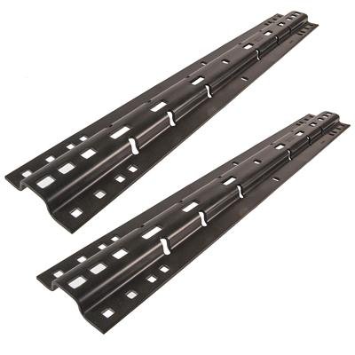 Husky Towing 30686 Universal Black Base Rails - (4-Bolt/10-Bolt Rails)