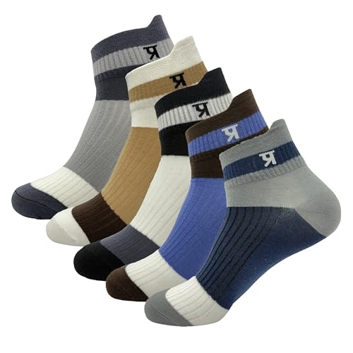 Image of PRASTHAN Sports Unisex Nylon Cotton Ankle Length Socks Made With Breathable Anti Odour & Moisture Absorbent Combed Cotton with a Extra Durable.