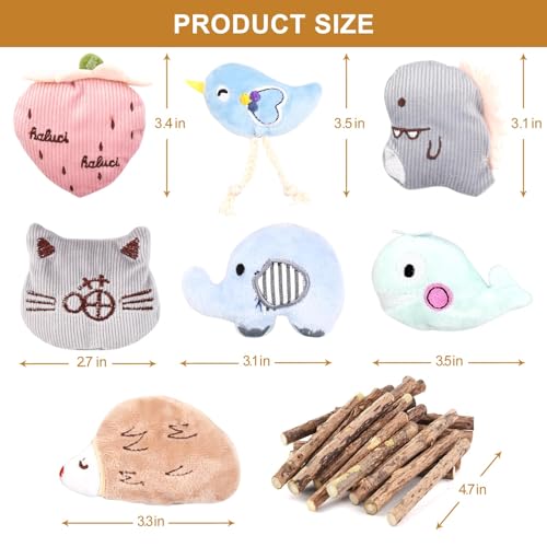 SeaMorn Katzenspielzeug,Katzenminze Spielzeug Kissen,Katzen Zubehör Spielzeug,Matatabi Stick Katze,Interaktives Katzenspielzeug Spielzeug für Katzen und Kätzchen Spielzeug – Bild 7