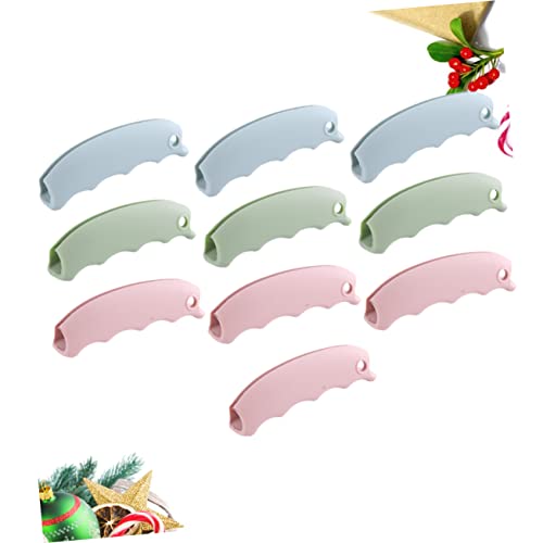 KICHOUSE 10 Pcs Transportador De Saco De Supermercado Porta Saco De Silicone Alça De Cesta Saco De L