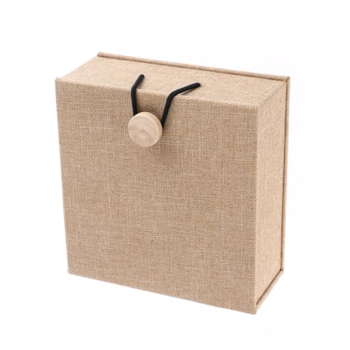 Healeved Caja De Para Brazaletes De Madera Rústica Para Pulseras Cierres De Cuerda