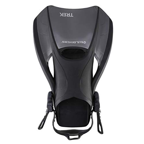 U.s. Divers Admiral Premium Snorkeling Set - Silicone Mask, Trek Travel Fins, Dry Top Snorkel + Snorkeling Gear Bag, Titanium, Small (Men (4-7), Women (5.5-8.5)) #TOP4