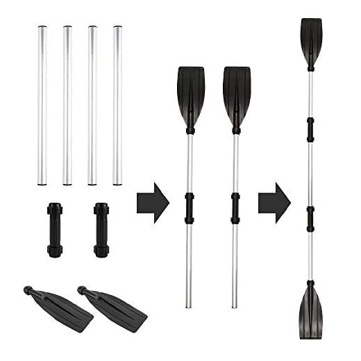 Paddle Doppio Paddle per Kayak, Canoa, Regolabile, Canoa, Paddle per Kayak, Canoa, Gonfiabile