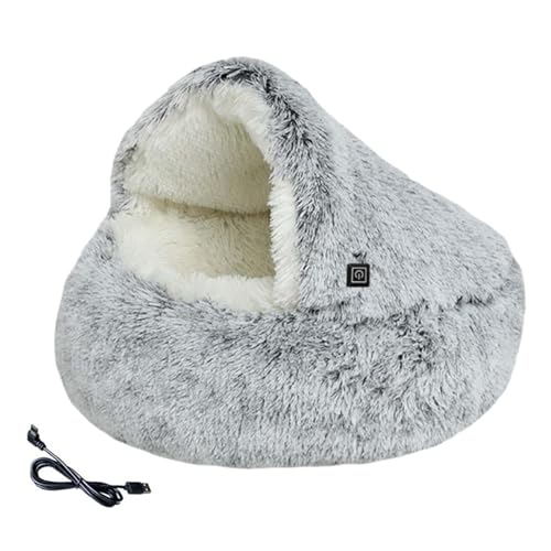 Lit chauffant pour chat intérieur et maison d'hiver pour chat de refuge