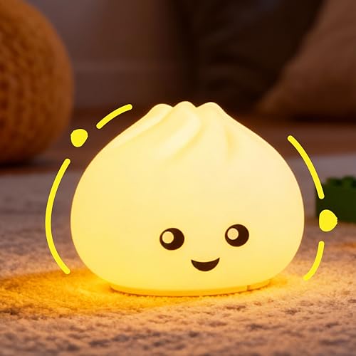 look at me, happy happy happy Dumpling Squishy Night Light,