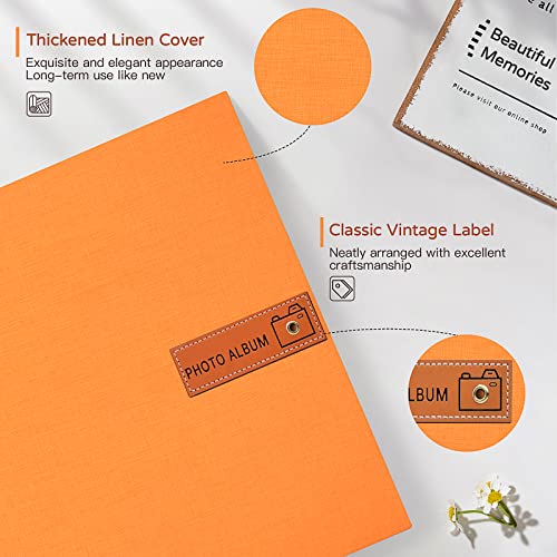 Popotop Large Photo Album Self Adhesive 4x6 5x7 8x10 Scrapbook Album DIY Picture Book,Gifts for Mom,Family Baby and Wedding,with Metal Pen and Plastic Board by popotop - Used condition - Image 3