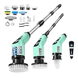 Brosse Electrique Nettoyage Rotative avec 9 têtes,Rechargeable Brosse de Nettoyage éLect...